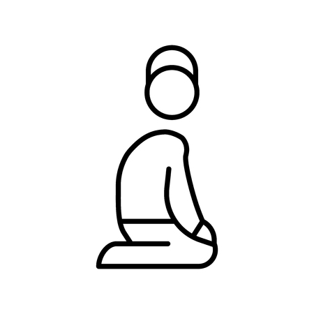 Julus icon vector isolated on white background, Julus transparent sign , thin line design elements in outline styleのイラスト素材