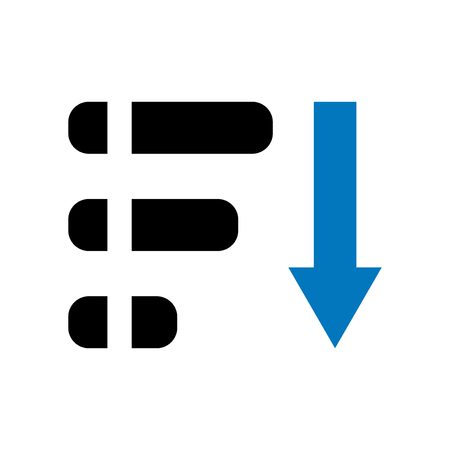 Pie chart icon vector isolated on white background for your web and mobile app design, Pie chart logo conceptのイラスト素材