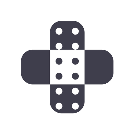 Band aid icon vector isolated on white background for your web and mobile app design, Band aid logo conceptのイラスト素材