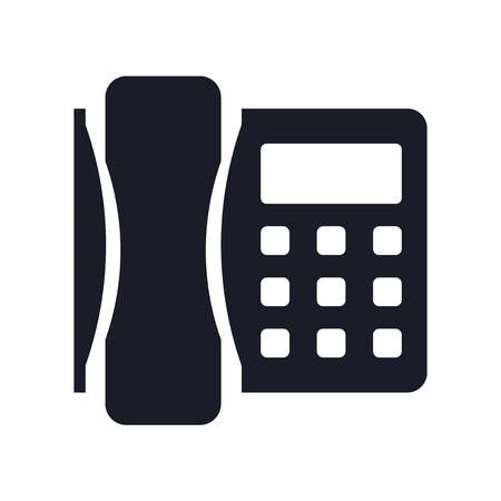 Telephone icon vector isolated on white background for your web and mobile app design, Telephone logo conceptのイラスト素材
