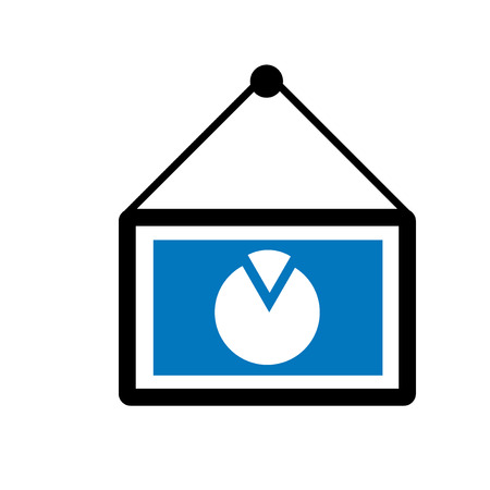 Presentation icon vector isolated on white background for your web and mobile app design, Presentation logo conceptのイラスト素材