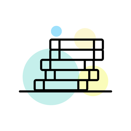 Book icon vector isolated on white background for your web and mobile app design, Book logo conceptのイラスト素材