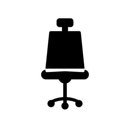 Chair with wheels icon vector isolated on white background for your web and mobile app design, Chair with wheels logo conceptのイラスト素材