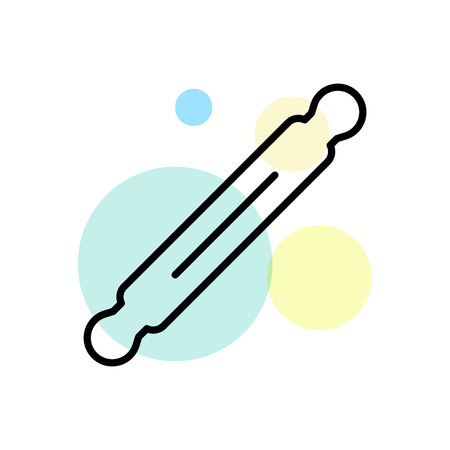 Rolling pin icon vector isolated on white background for your web and mobile app design, Rolling pin logo conceptのイラスト素材
