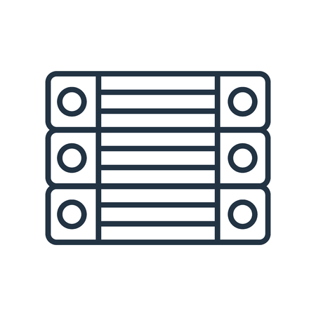 Archive icon vector isolated on white background, Archive transparent signのイラスト素材