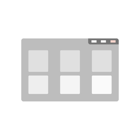 Browser icon vector isolated on white background for your web and mobile app design, Browser logo conceptのイラスト素材