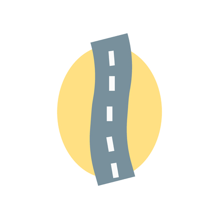 Road icon vector isolated on white background for your web and mobile app design, Road logo conceptのイラスト素材