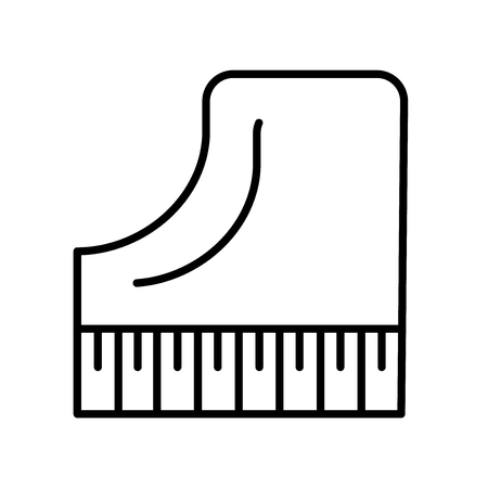 Piano icon vector isolated on white background for your web and mobile app design, Piano logo conceptのイラスト素材