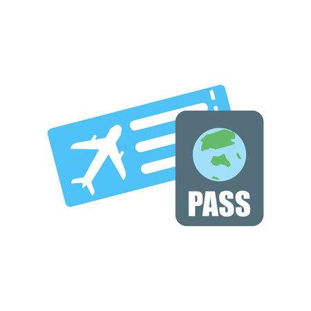 Boarding pass icon vector isolated on white background for your web and mobile app design, Boarding pass logo conceptのイラスト素材