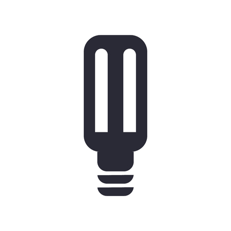Led bulb icon vector isolated on white background for your web and mobile app design, Led bulb logo conceptのイラスト素材