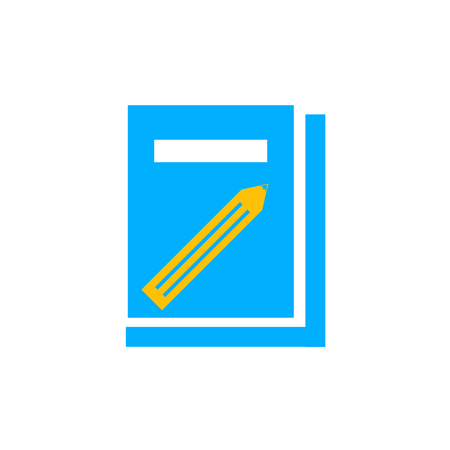 Book icon vector isolated on white background for your web and mobile app design, Book logo conceptのイラスト素材