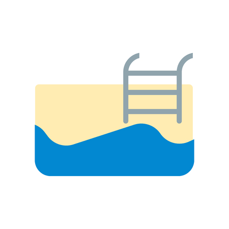 Pool icon vector isolated on white background for your web and mobile app design, Pool logo conceptのイラスト素材