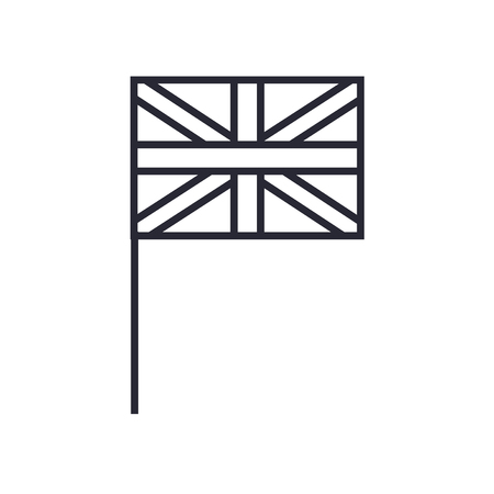Union jack icon vector isolated on white background for your web and mobile app design, Union jack logo conceptのイラスト素材
