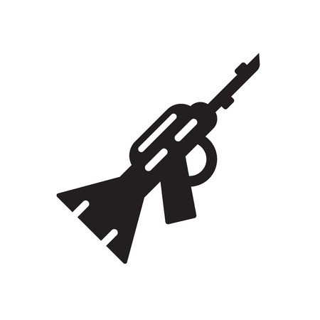 Rifle icon isolated on white background for your web and mobile app designのイラスト素材