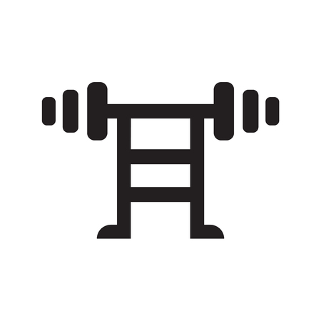 Dumbbell icon isolated on white background for your web and mobile app designのイラスト素材