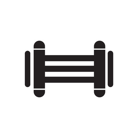 Gym icon isolated on white background for your web and mobile app designのイラスト素材