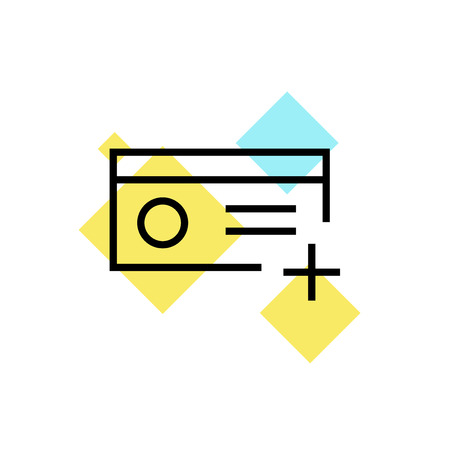 Card icon vector isolated on white background for your web and mobile app design, Card logo conceptのイラスト素材