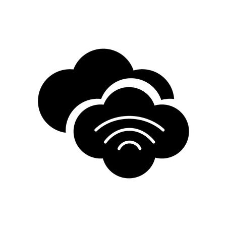 Cloud computing icon isolated on white background for your web and mobile app designのイラスト素材