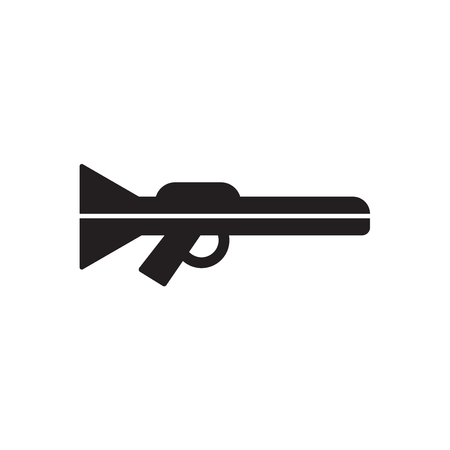 Gun icon isolated on white background for your web and mobile app designのイラスト素材