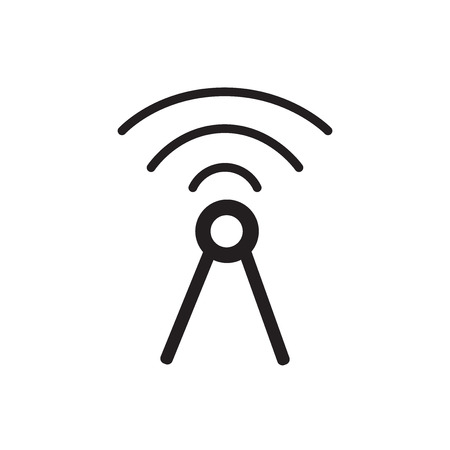 Antenna icon isolated on white background for your web and mobile app designのイラスト素材