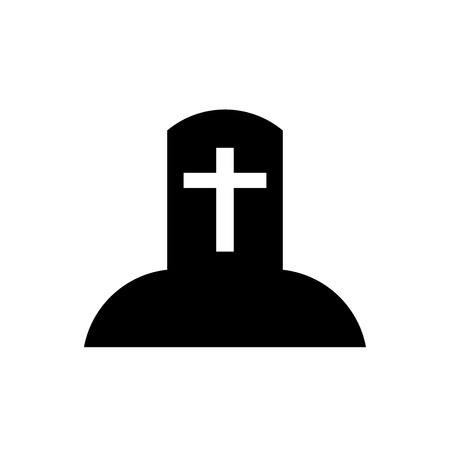 Tomb icon vector isolated on white background for your web and mobile app design, Tomb logo conceptのイラスト素材