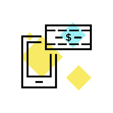 Money icon vector isolated on white background for your web and mobile app design, Money logo conceptのイラスト素材