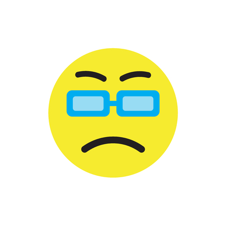Nerd icon isolated on white background for your web and mobile app designのイラスト素材