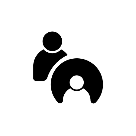 Users icon isolated on white background for your web and mobile app designのイラスト素材