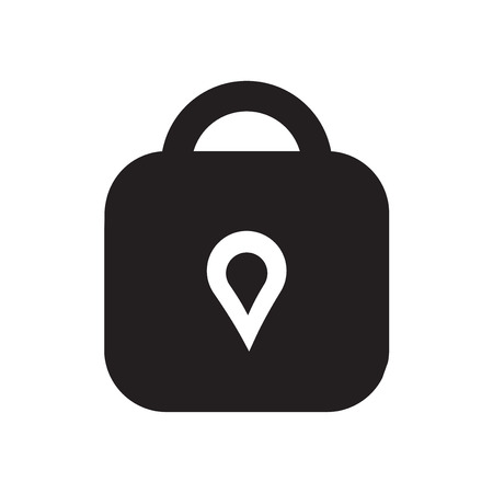 Padlock icon isolated on white background for your web and mobile app designのイラスト素材