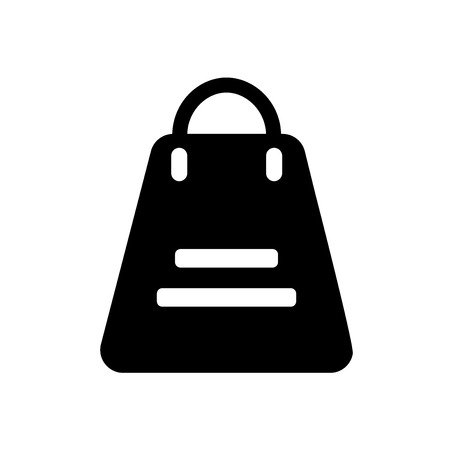 Shopping bag icon isolated on white background for your web and mobile app designのイラスト素材