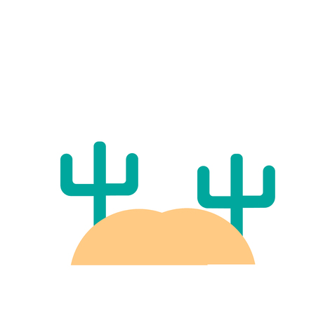 Desert icon vector isolated on white background for your web and mobile app design, Desert logo conceptのイラスト素材