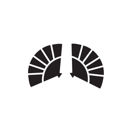 Asian fan icon vector isolated on white background for your web and mobile app design, Asian fan logo conceptのイラスト素材