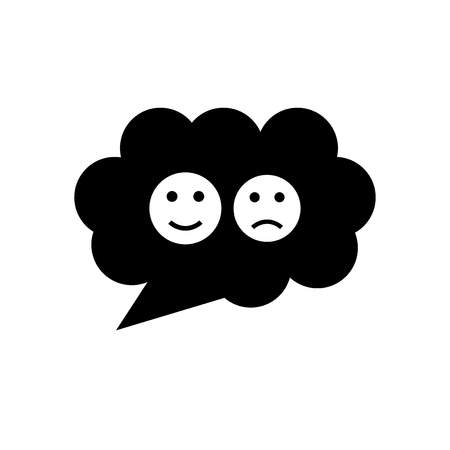 Smiles icon vector isolated on white background for your web and mobile app design, Smiles logo conceptのイラスト素材