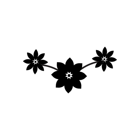 Ikebana Flowers icon vector isolated on white background for your web and mobile app design, Ikebana Flowers logo conceptのイラスト素材
