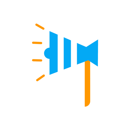 Megaphone icon vector isolated on white background for your web and mobile app design, Megaphone logo conceptのイラスト素材