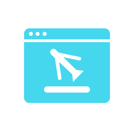 Browser icon isolated on white background for your web and mobile app designのイラスト素材