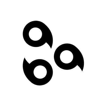 Circular Symbol of Japan icon vector isolated on white background for your web and mobile app...