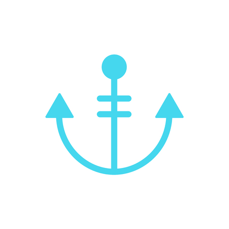Anchor icon isolated on white background for your web and mobile app designのイラスト素材