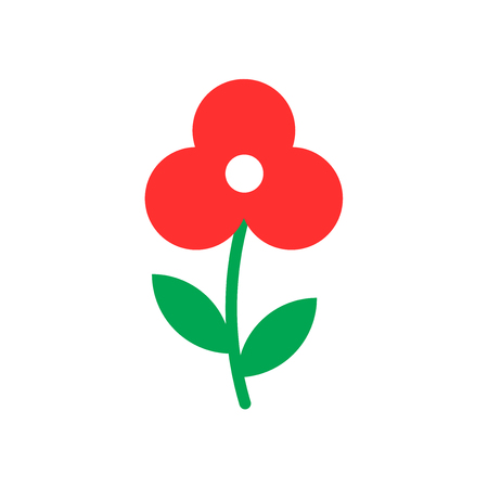 Flower icon vector isolated on white background for your web and mobile app design, Flower logo conceptのイラスト素材
