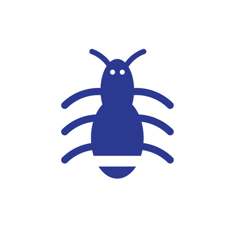 Ant icon vector isolated on white background for your web and mobile app design, Ant logo conceptのイラスト素材