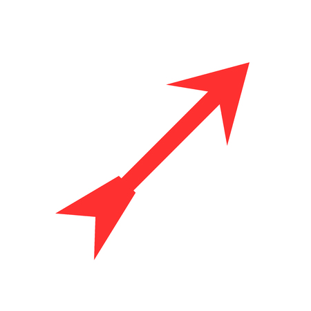 Arrow icon vector isolated on white background for your web and mobile app design, Arrow logo conceptのイラスト素材