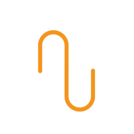 Worm icon vector isolated on white background for your web and mobile app design, Worm logo conceptのイラスト素材