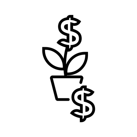 Growth icon isolated on white background for your web and mobile app designのイラスト素材
