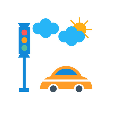Car icon vector isolated on white background for your web and mobile app design, Car logo conceptのイラスト素材