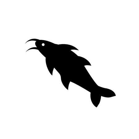 Japan koi fish icon vector isolated on white background for your web and mobile app design, Japan koi fish logo conceptのイラスト素材