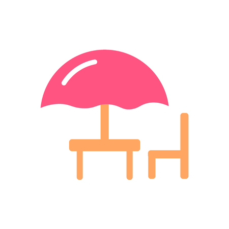 Terrace icon isolated on white background for your web and mobile app designのイラスト素材