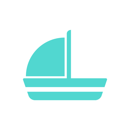 Sailboat icon isolated on white background for your web and mobile app designのイラスト素材