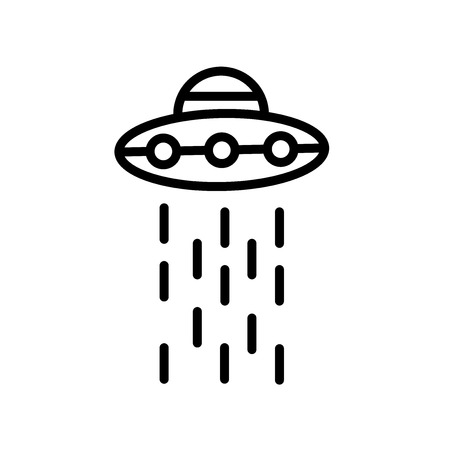 Ufo icon isolated on white background for your web and mobile app designのイラスト素材