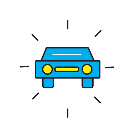 Car icon isolated on white background for your web and mobile app designのイラスト素材
