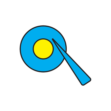 Turntable icon isolated on white background for your web and mobile app designのイラスト素材